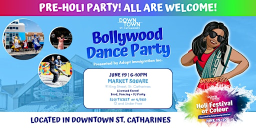 Bollywood Party presented by Adapt Immigration | Market Square Downtown St. Catharines