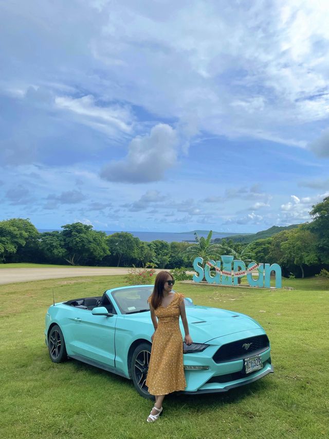 사이판 여행 필수 오픈카, 머스탱 렌트🐎