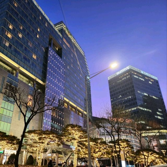크리스마스 빌리지가 있는 타임스퀘어 영등포