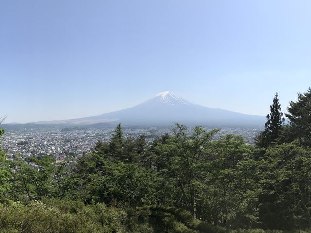 🇯🇵名信片上的風景 — 在新倉山浅間公園看紅塔富士山美景