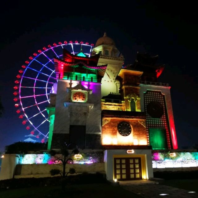 Pretty pagoda, lotus, lion dances here 