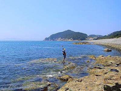 완도 정도리 몽돌해수욕장
