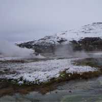 Geothermal bath in Iceland 