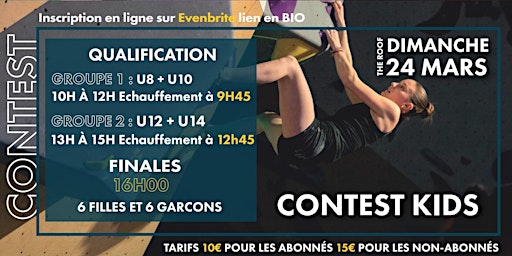 Contest Kids, 24 Mars 2024 The Roof Le Havre | The Roof Le Havre - Maison de L'escalade