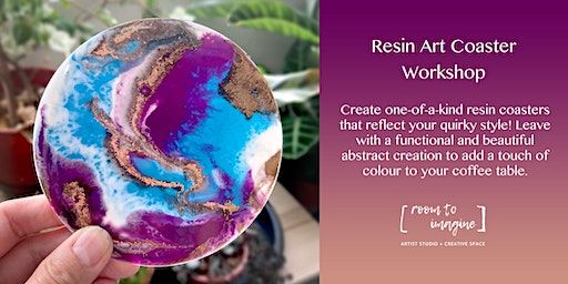 Resin Art Coaster Workshop with Room To Imagine | Room To Imagine