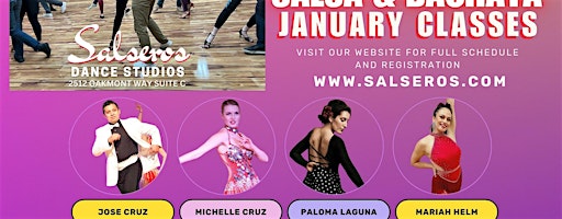 Salsa & Bachata Classes - January 2025 | Salseros Dance Studios