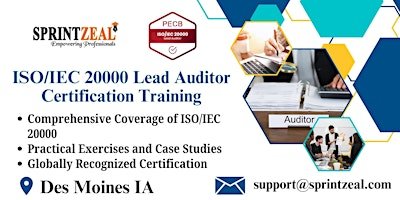 ISO/IEC 20000 Lead Auditor Certification Training | Regus - Des Moines - West Glen Town Center