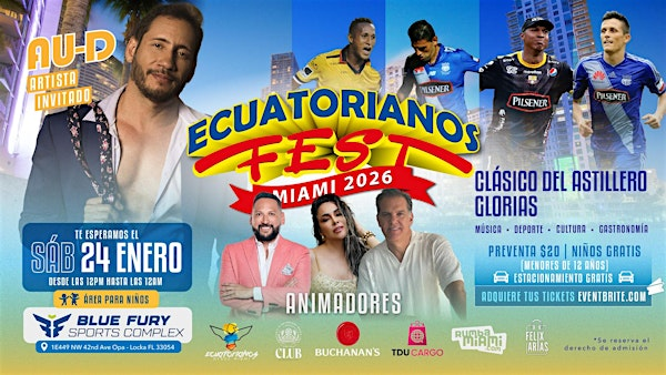 Ecuatorianos Fest Miami 2026 | Blue Fury Sports Complex