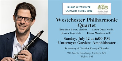 2026 Minnie Untermyer Series: Westchester Philharmonic | Untermyer Gardens Conservancy