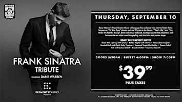 Frank Sinatra Tribute starring Dane Warren | 1708 Island Hwy