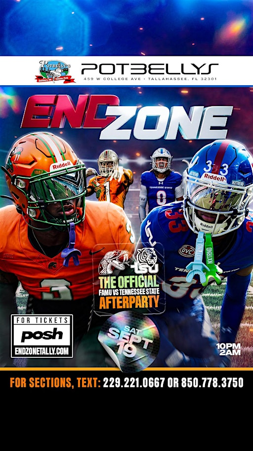 ENDZONE | FAMU VS TSU HOME GAME AFTERPARTY | Potbelly's