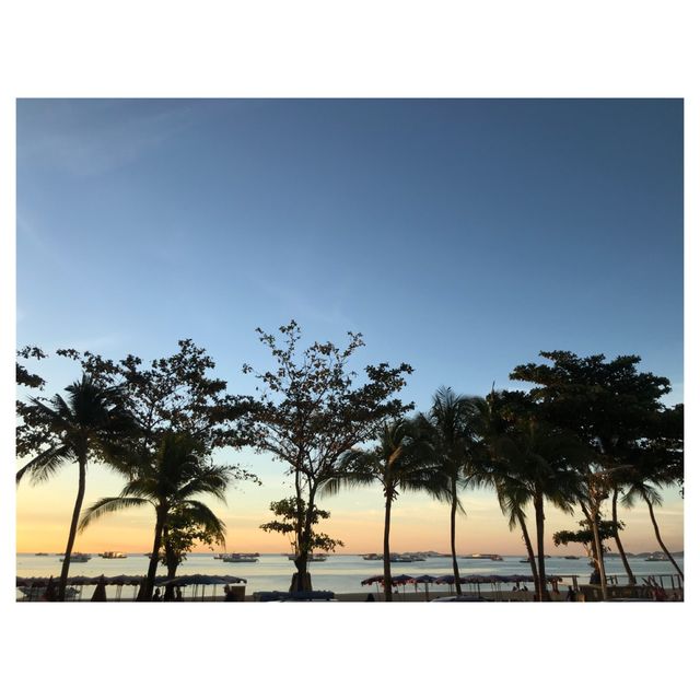 Pattaya sunset ชมพระอาทิตย์ตกดินที่หาดพัทยา