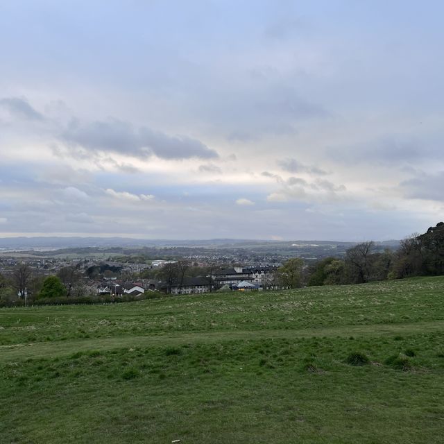 Best view of the city from Corstorphine Hill in Edinburgh