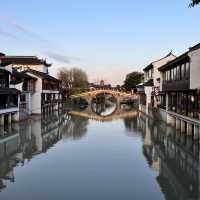Ancient town in a huge city