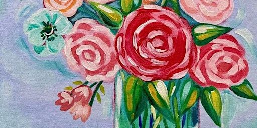 Paint Night for Adults (19+ yrs.) at Butlers- BEAUTIFUL BLOOMS | Butler's