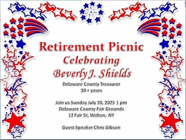 Beverly J Shields Retirement Picnic | Delaware County Fair