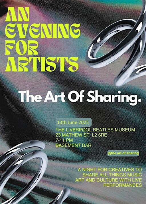 AN EVENING FOR ARTISTS: THE ART OF SHARING | 23 Mathew St