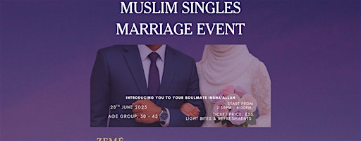 Muslim Singles  Marriage Event | Audley Scarcroft Park