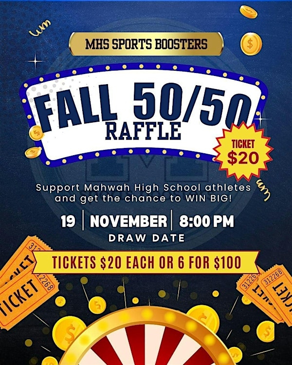 ️ MHS Sports Boosters Fall 50/50 Raffle ️ | Mahwah High School