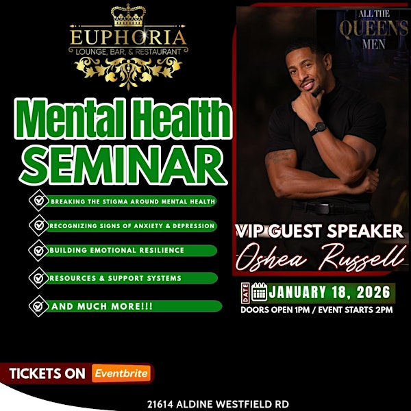BOSS LADY PRESENTS: MENTAL HEALTH SEMINAR | Euphoria Lounge