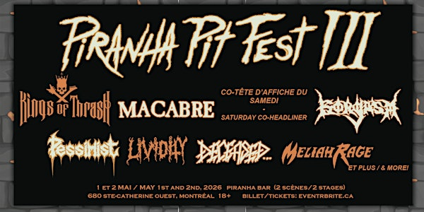 Piranha Pit Fest 3 | Piranha Bar