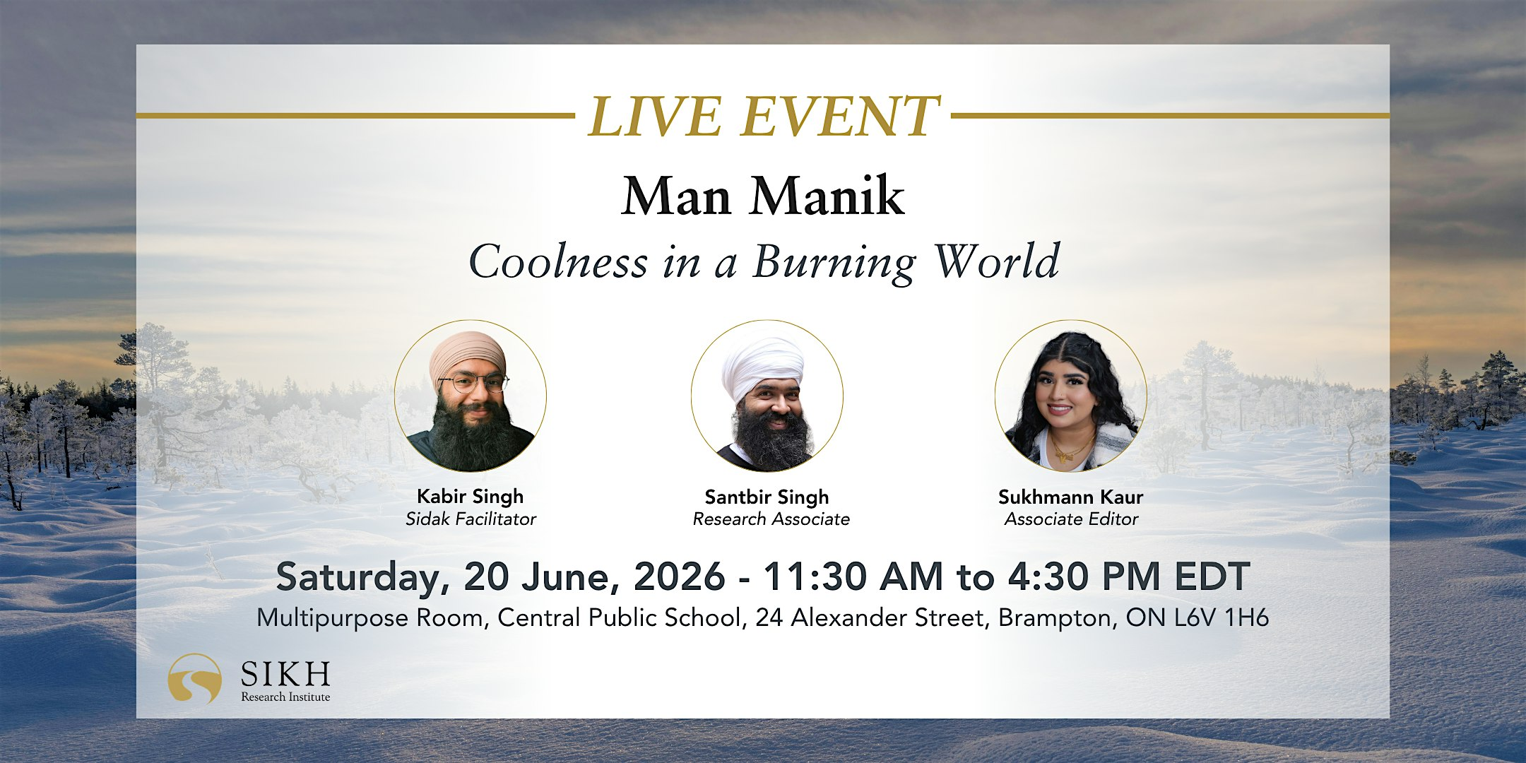 Man Manik: Coolness in a Burning World | Central Public School