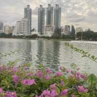 Huge park with a beautiful lake