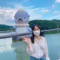 진주 금호지에는 귀염둥이 마스코트 하모🦭가 있어요!