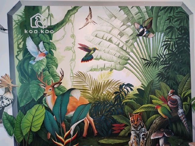 koo koo café ตกแต่งมีมุมน้ำตก เลี้ยงปลาคาร์ฟชิวๆ