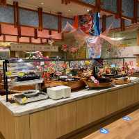 Nice buffet and Onsen