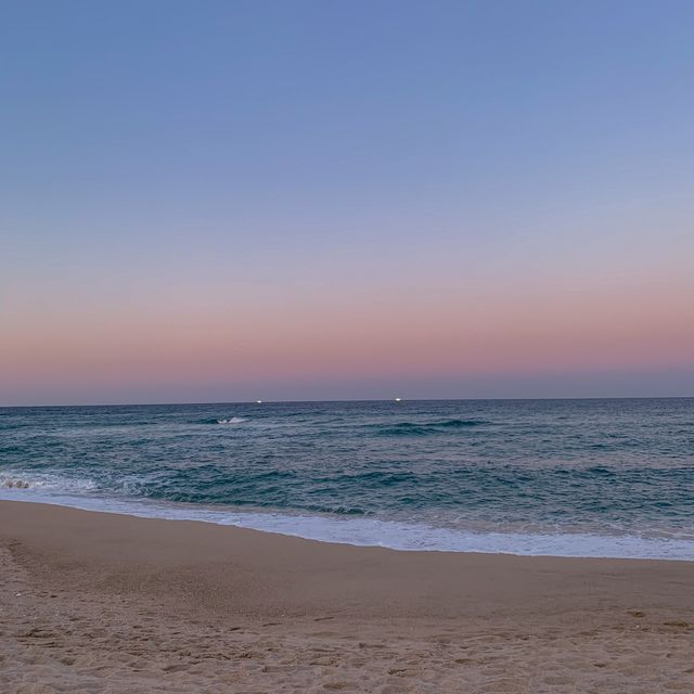 일몰이 예쁜 바다, '사천진 해변'