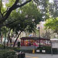 中式公園放電去