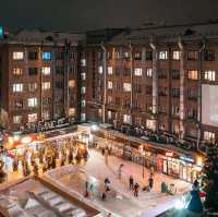 Novosibirsk Russia City View in Christmas