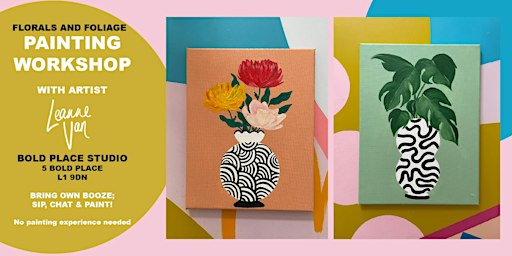 Painting Workshop: Florals and Foliage 24 November | 5 Bold Pl
