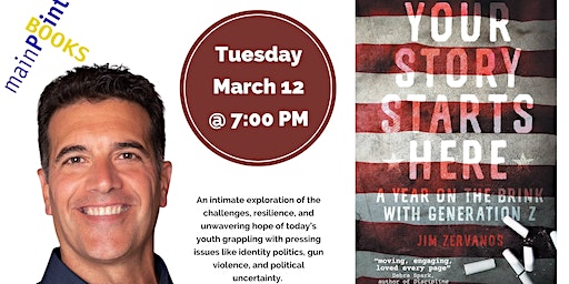 Jim Zervanos, "Your Story Starts Here" | Main Point Books