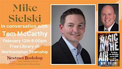 An Evening with Mike Sielski and Tom McCarthy | The Free Library of Northampton Township