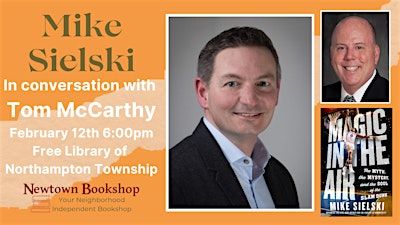 An Evening with Mike Sielski and Tom McCarthy | The Free Library of Northampton Township