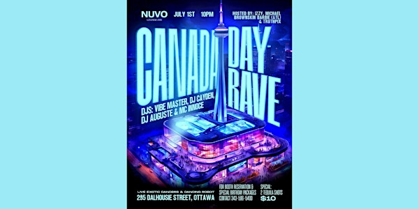 CANADA DAY RAVE @ NUVO UPSCALE NIGHTCLUB VIP EXPERIENCE | NUVO Lounge 295