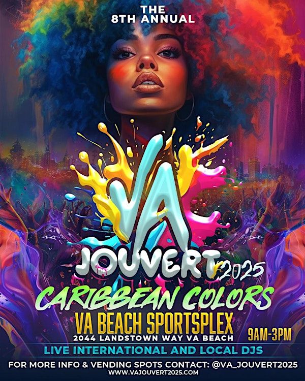 VA JOUVERT  2025 CARIBBEAN COLORS | Virginia Beach Sportsplex
