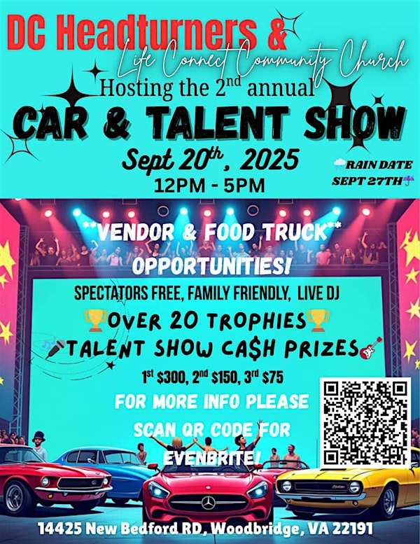 2nd Annual Car & Talent Show | 14425 New Bedford Way
