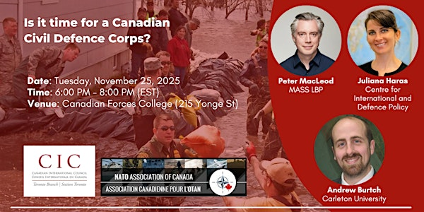 Is it time for a Canadian Civil Defence Corps? | Canadian Forces College