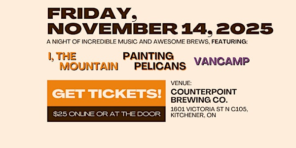 I, The Mountain, Painting Pelicans AND VANCAMP | Counterpoint Brewing Company