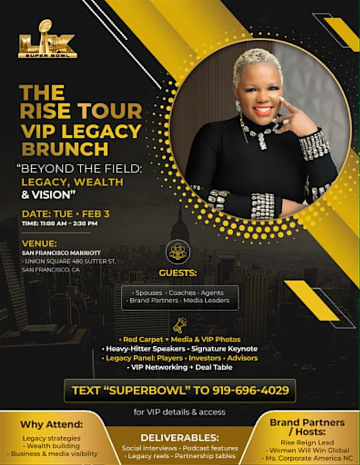 THE RISE TOUR  Super Bowl Week | San Francisco | San Francisco Marriott Union Square