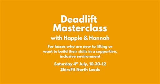 Deadlift Masterclass | ShireFit North Leeds
