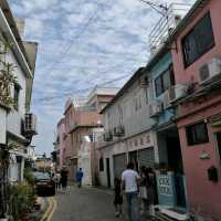 石澳海灘、石澳村~馬卡龍色系的小屋