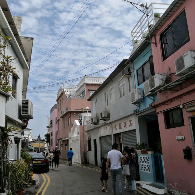石澳海灘、石澳村~馬卡龍色系的小屋