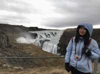 冰島黃金圈景點之一「黃金瀑布Gullfoss Falls」