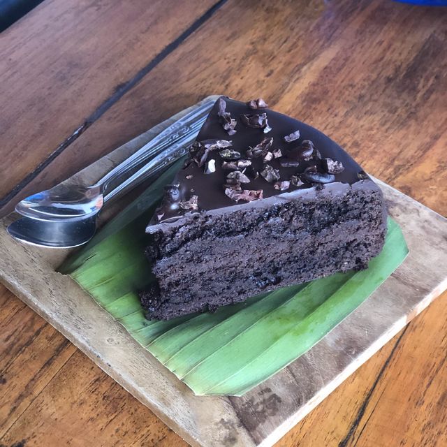 beautiful food in a calm yoga studio 