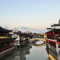 Ancient town in a huge city