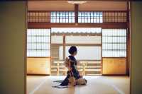 Kyoto's Nanzenji Temple is the preferred location for kimono photography.